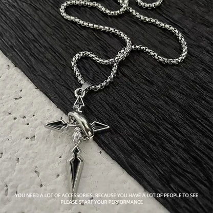 Titanium steel necklace, crafted with an electroplating process, fade-resistant and hypoallergenic. (Copy)