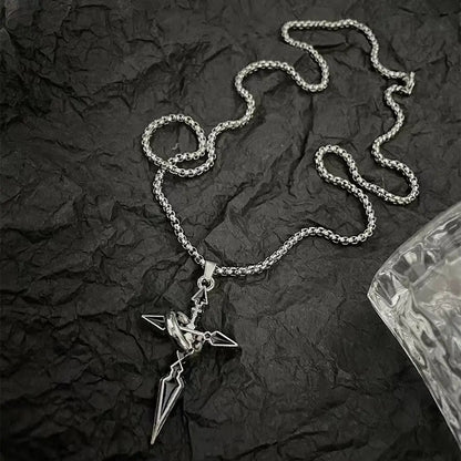 Titanium steel necklace, crafted with an electroplating process, fade-resistant and hypoallergenic. (Copy)