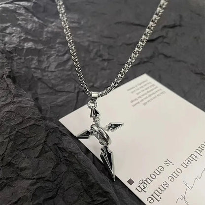 Titanium steel necklace, crafted with an electroplating process, fade-resistant and hypoallergenic. (Copy)