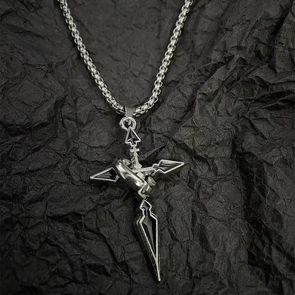Titanium steel necklace, crafted with an electroplating process, fade-resistant and hypoallergenic. (Copy)