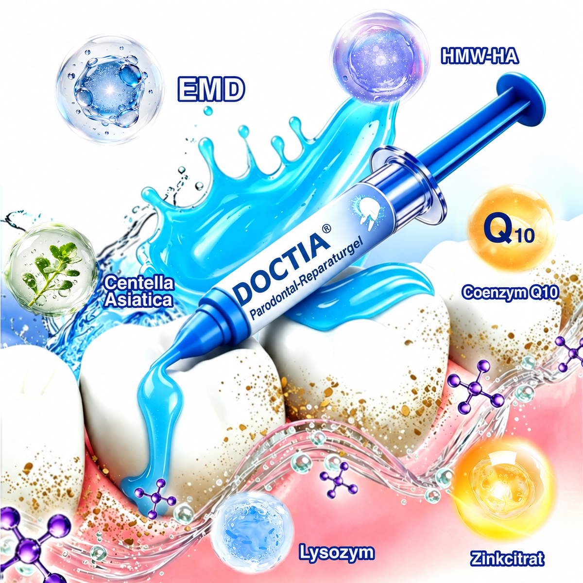 🏅🦷🛡️ DOCTIA® GumRevive Intensiv-Zahnfleischpflege-Gel | Für Zahnfleisch & Parodontalpflege🌞