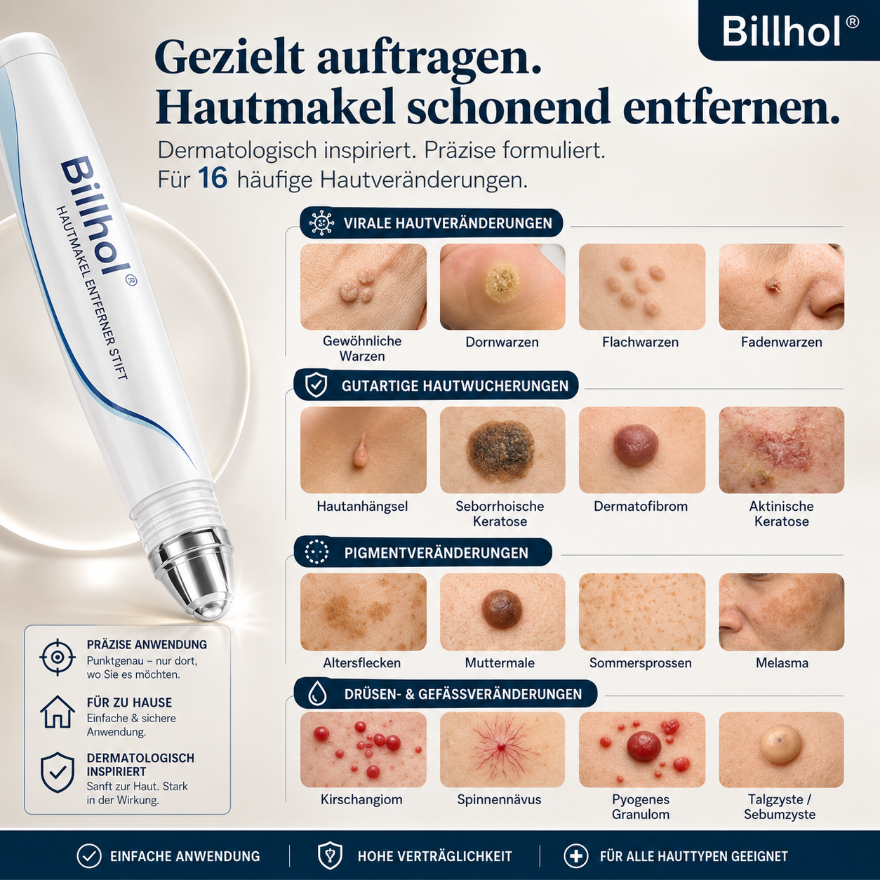 Billhol® Premium-Rollerball für ebenmäßige Haut🔴2