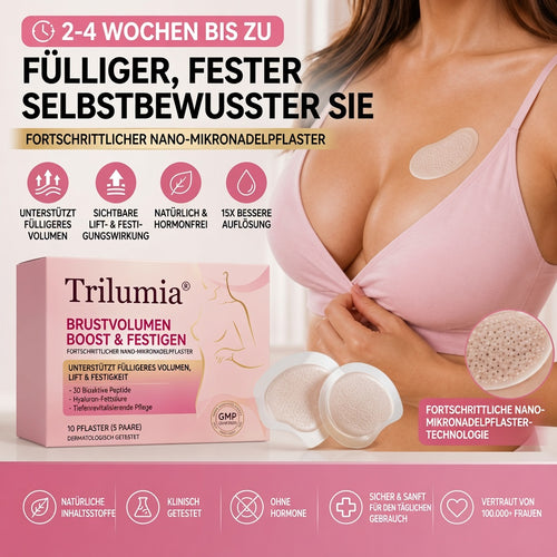 Trilumia® ✨Advanced Nano-Microneedle-Patch für mehr Brustvolumen & Straffung 🔴