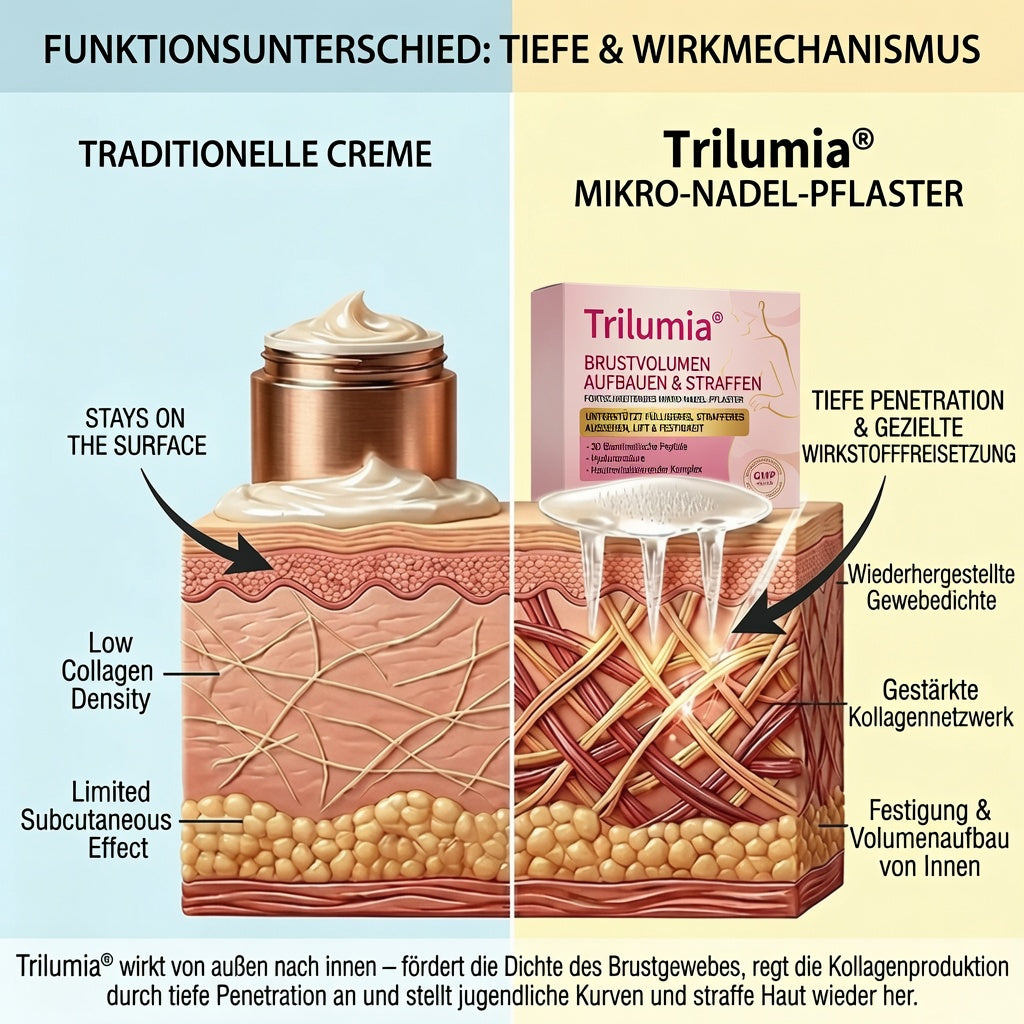 Trilumia® ✨Advanced Nano-Microneedle-Patch für mehr Brustvolumen & Straffung 🔴